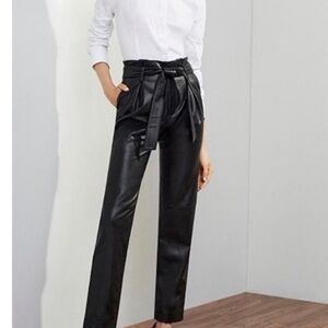 Black Genuine leather Antonio Melani pants size 6
